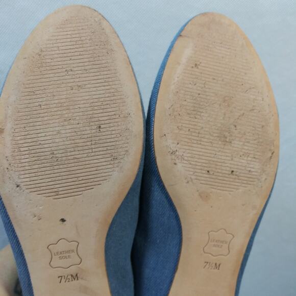 Talbots Ryan Denim Quilted Loafers Size 7.5 - Picture 10 of 10